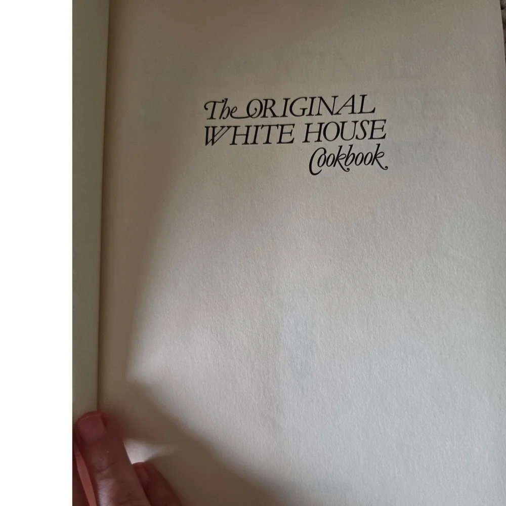 The Original White House Cookbook 1983 Reprint Ziemann Gillette Hardcover Yellow